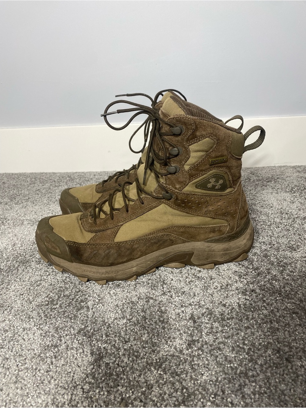 Under Armour Tactical Military Boots Men’s US 11.5 Tan Combat Duty Hiking Boots